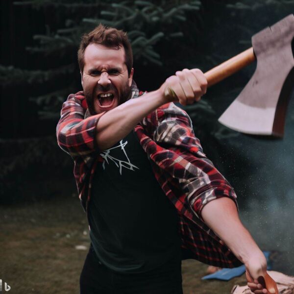 Un lanceur de hache Un lanceur de hache