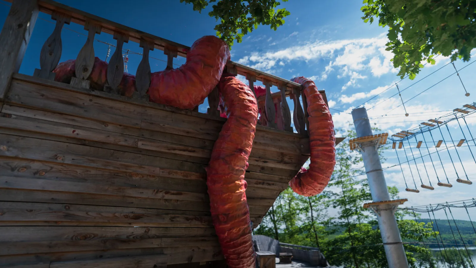 Accrobranche du Corsaire Volant dans les Ardennes