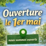 Ouverts le 1ᵉʳ mai et les jours fériés du printemps