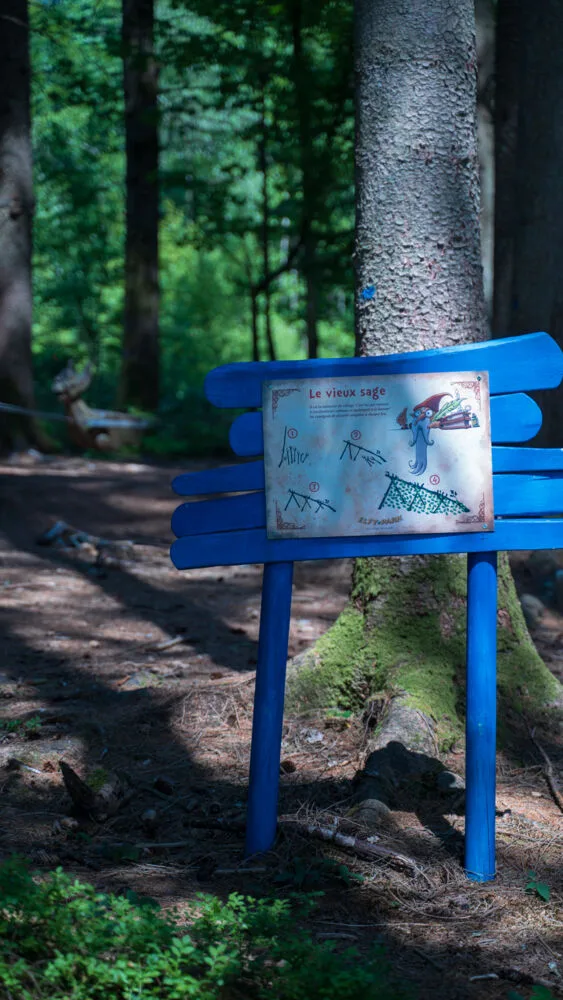 Un des panneaux indiquant votre chemin au cœur de l'Elfy Park