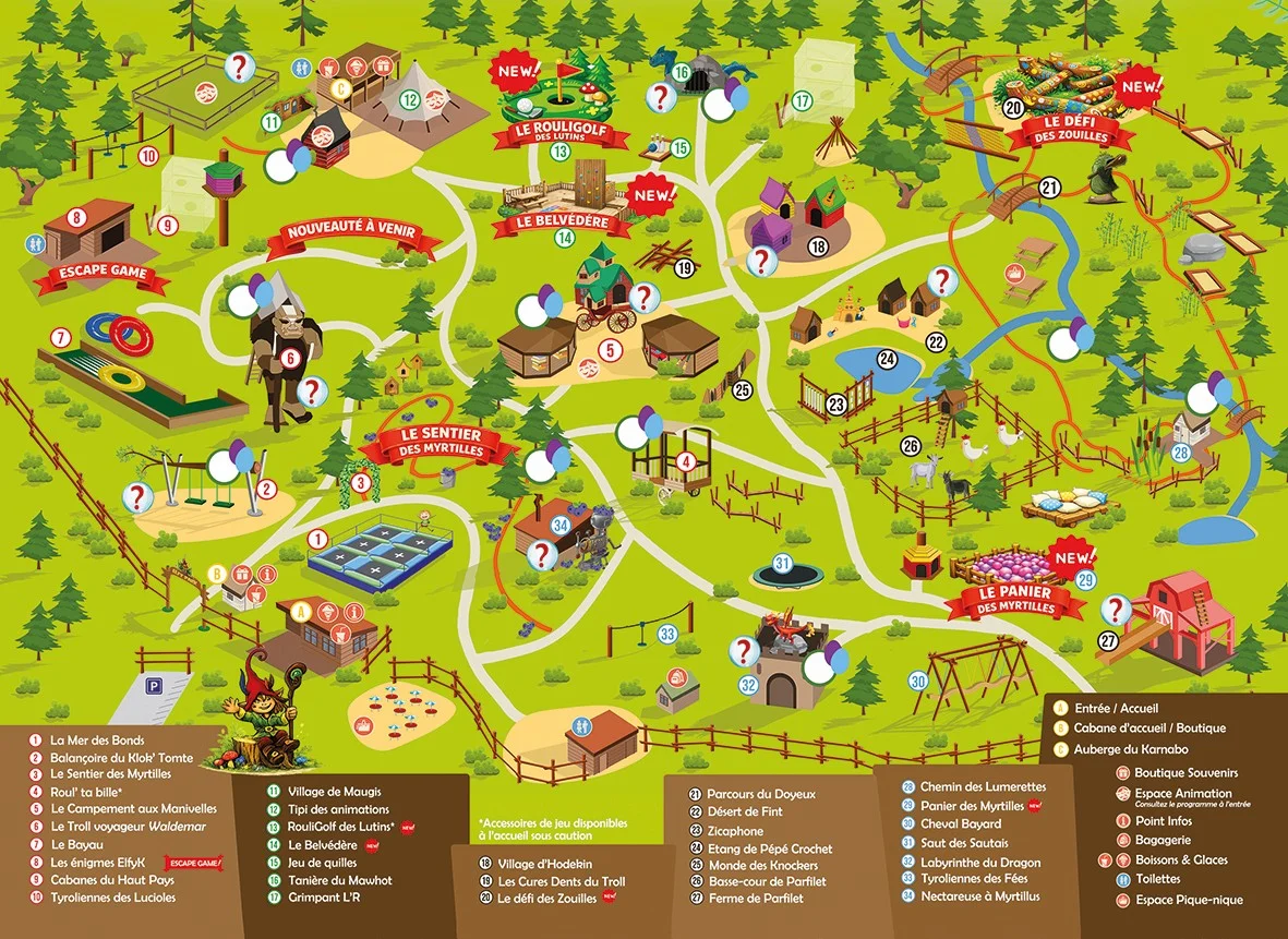 Plan de l'Elfy Park 2026